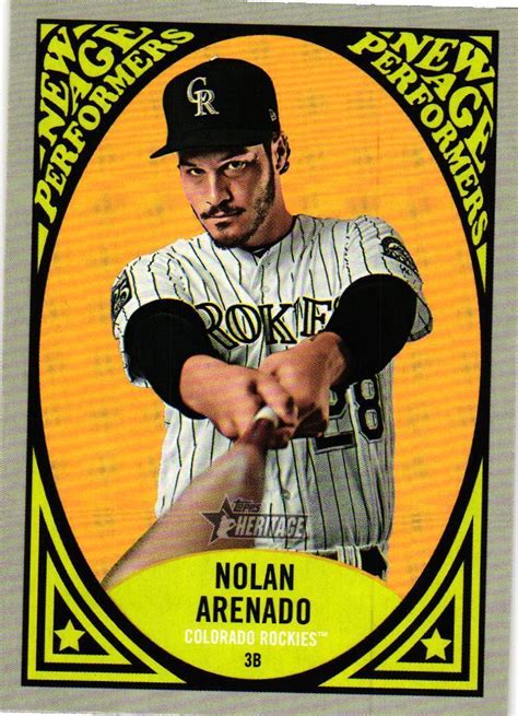 Topps Heritage Nap Nolan Arenado New Age Performers Ebay