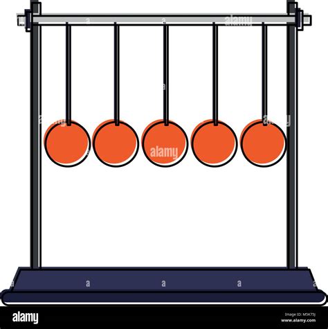 Newton Cradle Pendulum Stock Vector Image Art Alamy