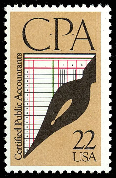 Cpa Public Accountants Sheet Of Fifty 22 Cent Postage Stamps Etsy In