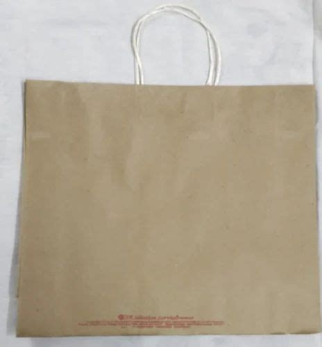 140 GSM Brown Kraft Paper Bag For Shopping Capacity 7 Kg At Rs 9