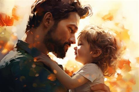 realistic love father child images    freepik