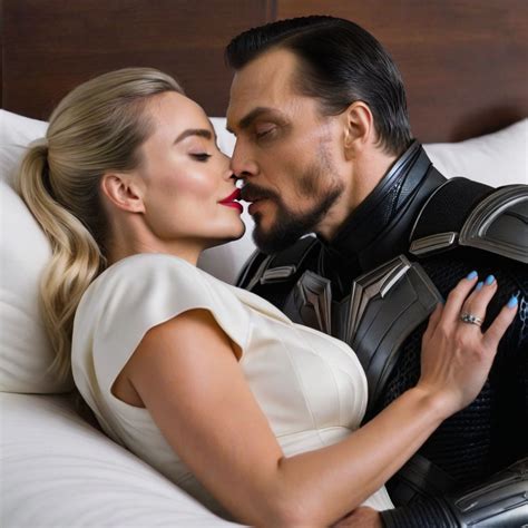 General Zod Kissing Margot Robbie In The Bed By A N Playground