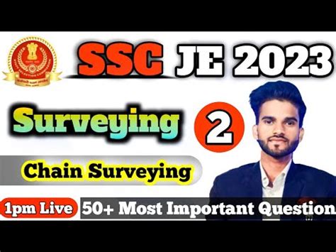 SSC JE 2023 Surveying 02 Chain Surveying Civil Engineering