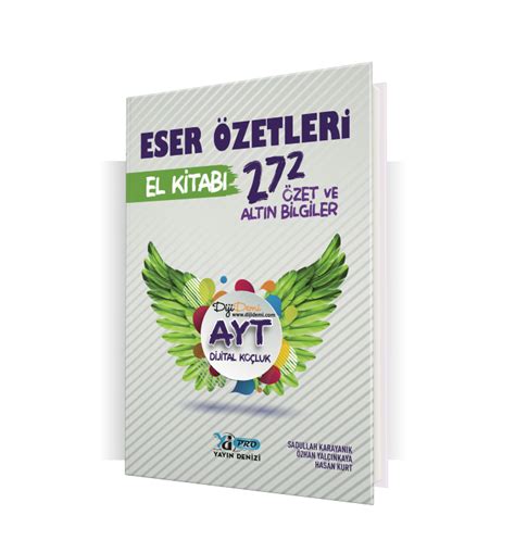 Yayın Denizi Ayt Eser Özetleri Pro Konu Anlatımlı El Kitabı 9786051973999