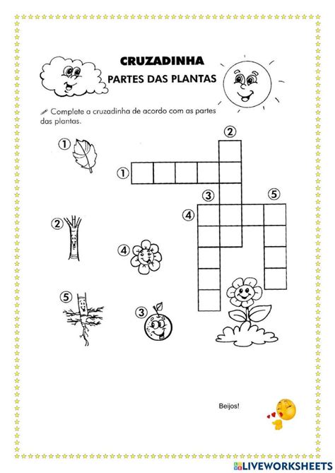 Atividade Partes Da Planta 2 Ano - Givania | Atividade interativa- 2 ano As Partes da planta