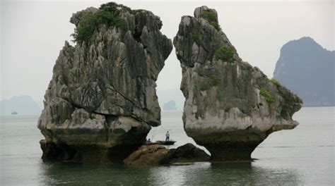 Floating Rock In Water