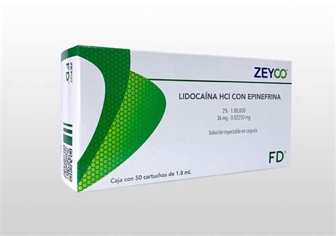 Lidocaina Con Epinefrina Zeyco FD Deposito Dental Web