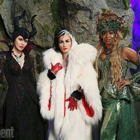 First Official Look At Maleficient Cruella De Vil And Ursula Ouat