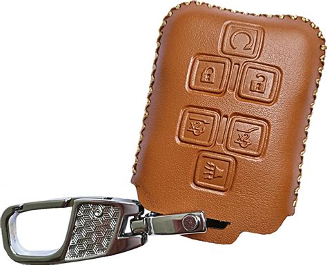 Amazon Alegender Leather Key Bag Cover Case Fob Protector Holder