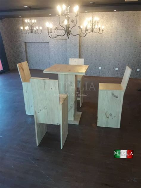 Diy Pub Tables Chairs Pinewood Bar Furniture Pallet Designs