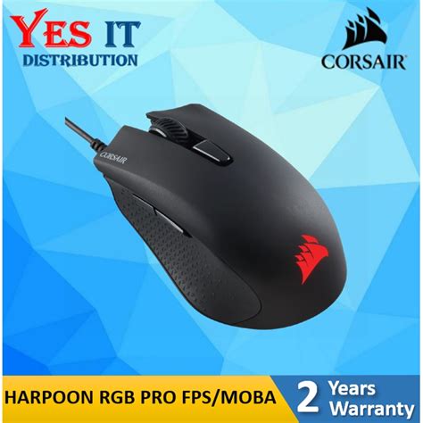 Corsair Harpoon Rgb Pro Fps Moba Wired Gaming Mouse Ap Ch Ap