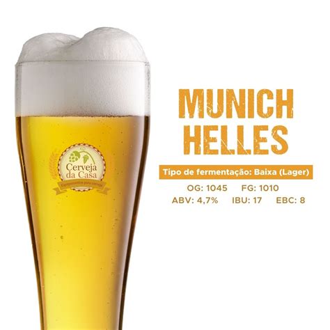 Cerveja da Casa Kit de Insumos Cerveja Artesanal Munich Helles Opções