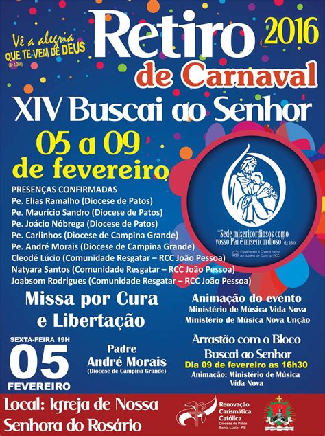 Par Quia Santa Luzia Retiro De Carnaval Na Par Quia Santa Luzia Come A