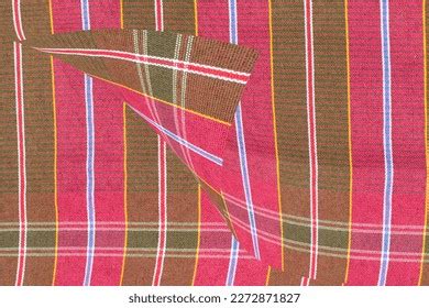 Thai Silk Fabric Patternthai Silk Fabric Stock Illustration