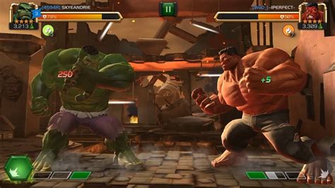 Team Immortal Hulk Versus Team Red Hulk P2p Arena Battle 3 Versus 3 Marvel Contest Of