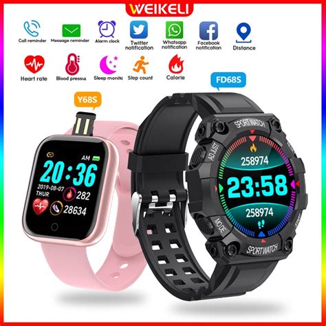 Smart Watch Y68 Fd68s Waterproof Bluetooth D20 Sport Watch Fitness