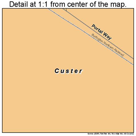 Custer Washington Street Map 5316375