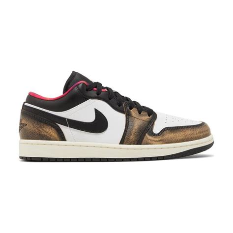 Nike Air Jordan 1 Low SE (Wear-Away Tan Yellow/ Black/ White Onyx ...