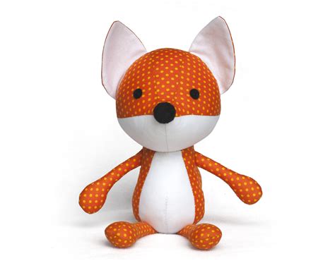 Toy Patterns by DIY Fluffies : fox softie sewing pattern - plush diy