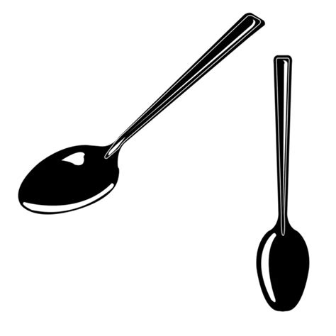 Spoon outline vector — Stock Vector © attaphongw #35394027