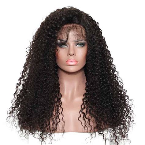 250 Density Wig Pre Plucked Full Lace Wigs Malaysian Hair Kinky Curly