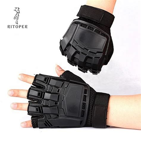 Ritooper guantes tácticos de goma para hombre y mujer manoplas de