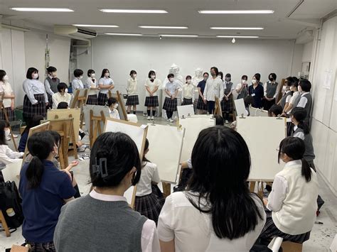 デッサン講習始まりました！ 潤徳女子高等学校