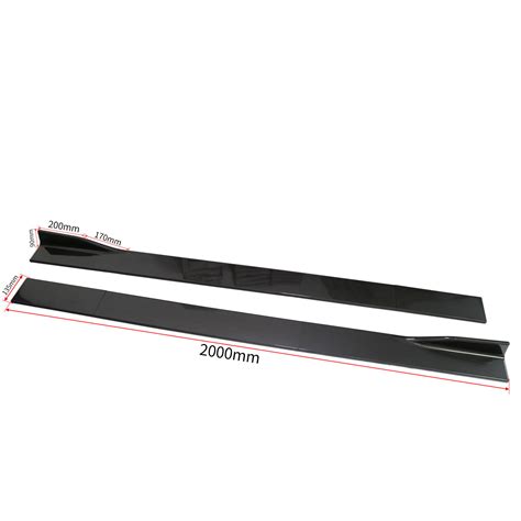 For Renault Clio Mk Carbon Look Side Skirt Panel Extension