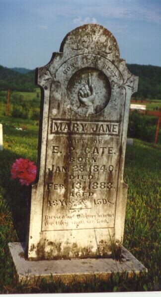 Mary Jane Drinnen Cate Find A Grave Memorial