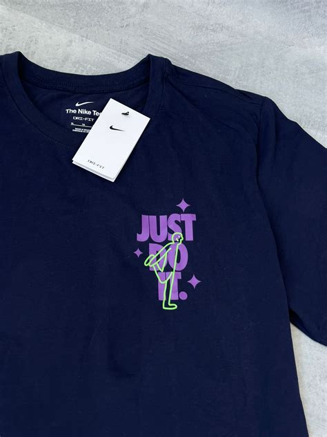 Camiseta Nike Dri Fit Just Do It Azul Marinho Jnoriginalshop