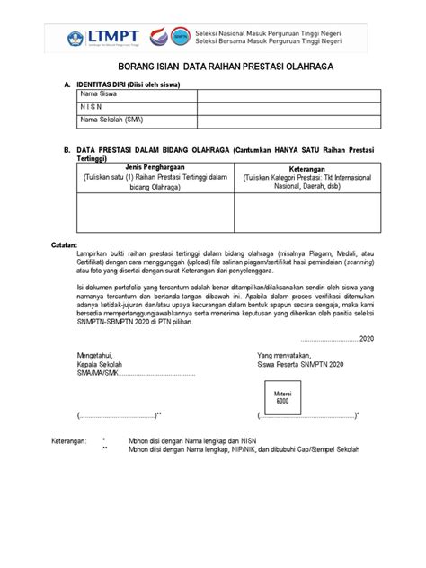 Contoh Portofolio Olahraga 56 Koleksi Gambar