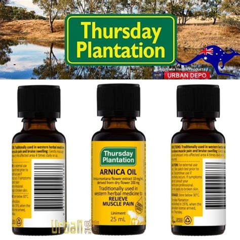 Jual Thursday Plantation Arnica Oil 25ml Original Made In Australia