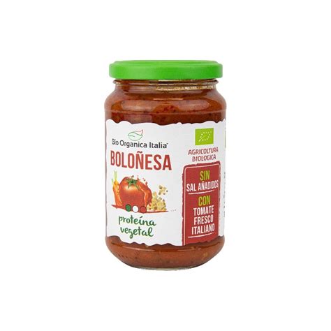 Salsa de tomate boloñesa vegana Bio 325ml Organica Italia