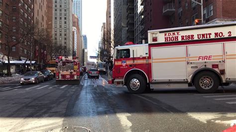 Fdny Engine 39 And High Rise Unit 2 Responding To 10 76 Commercial High