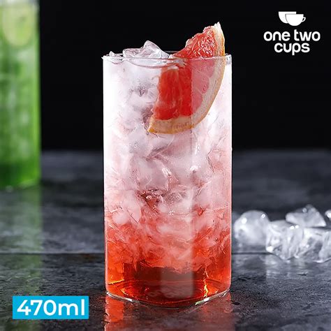 One Two Cups Gelas Kaca Kotak Juice Aesthetic Square Glass Ml Lt