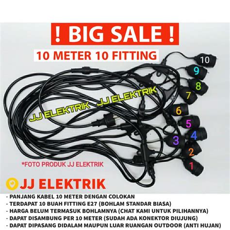 Jual Diskon Kabel Fitting Gantung Lampu Outdoor M Meter M