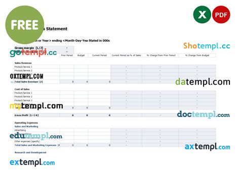 Free Variable Costing Income Statement Fake Template In Excel And Pdf