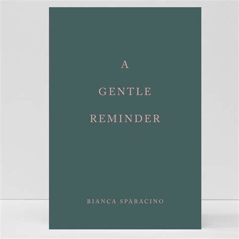 Eng Bianca Sparacino Books Collection A Gentle Reminder The