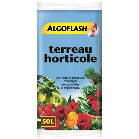 Terreau Horticole Algoflash Naturasol L Cdiscount Jardin