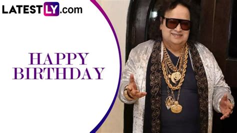 Bappi Lahiri Birth Anniversary Why Did The Late Singer Composer Wore