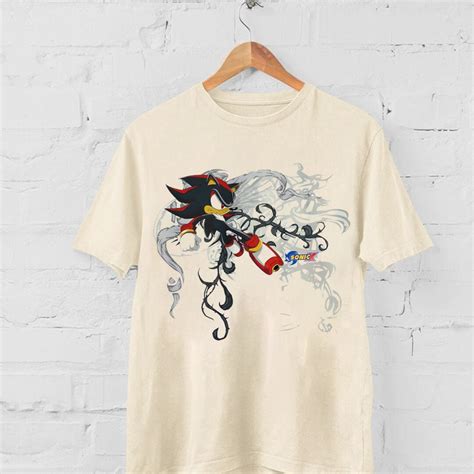 Sonic Shadow The Hedgehog Shirt Cartoon Sonic X T Shirt Etsy