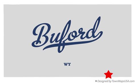 Map of Buford, WY, Wyoming