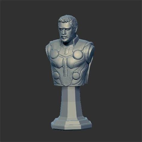 Descargar archivo STL busto de thor 01 fan art Diseño para la