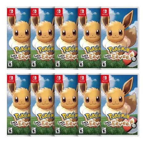 Combo Pokemon Lets Go Eevee Switch Midia Fisica Frete Gr Tis