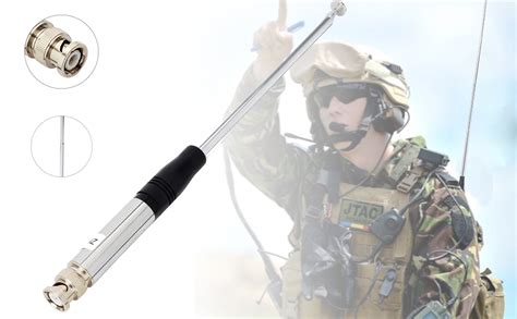 TWAYRDIO BNC Telescopic Handheld Portable CB Radio Antenna 27Mhz