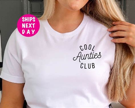 Aunties Club Shirt Cute Aunties Shirt Favorite Aunt T Shirt Etsy