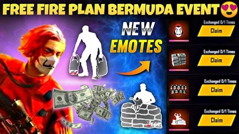 Free Fire Plan Bermuda Event Money Heist Machine Gun Emote