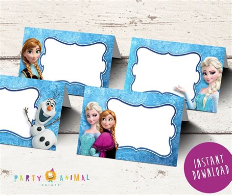 Disney Frozen Food Labels INSTANT DOWNLOAD by PartyAnimalPrints