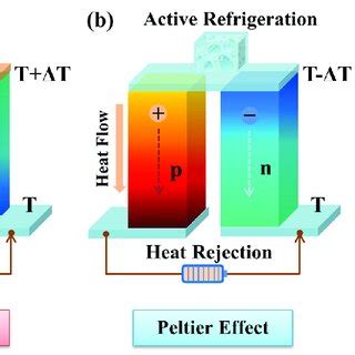 Schematic Diagram Of Thermoelectric Effects A Seebeck Effect For