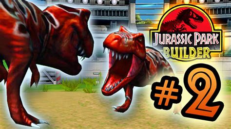 Jurassic Park Builder Jurassic Tournament Part 2 T Rex Vs T Rex Hd Youtube